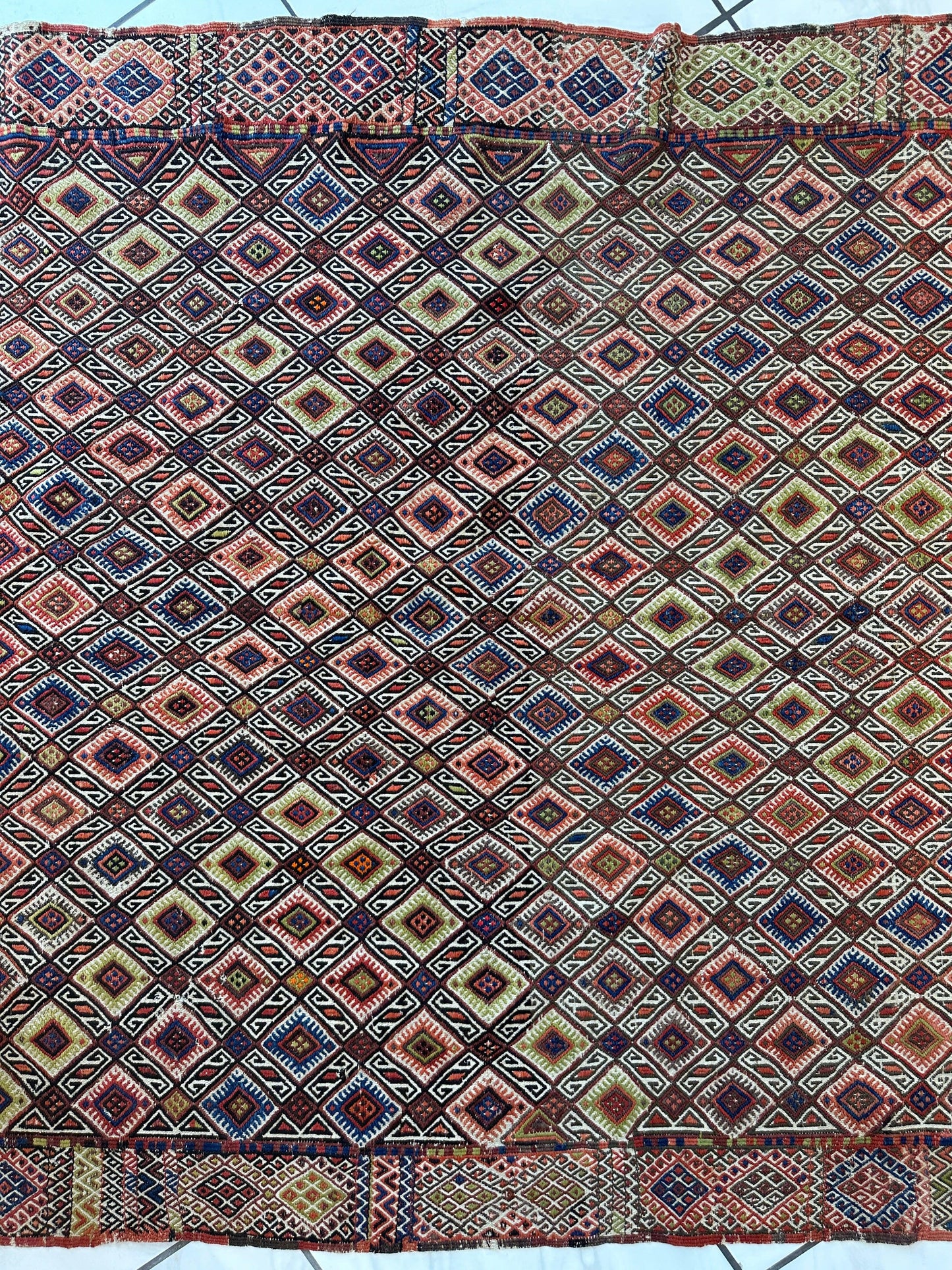 Antique Turkish Jajim Wool Rug 5’6” x 14’5” - Tampa Home & Garden Store