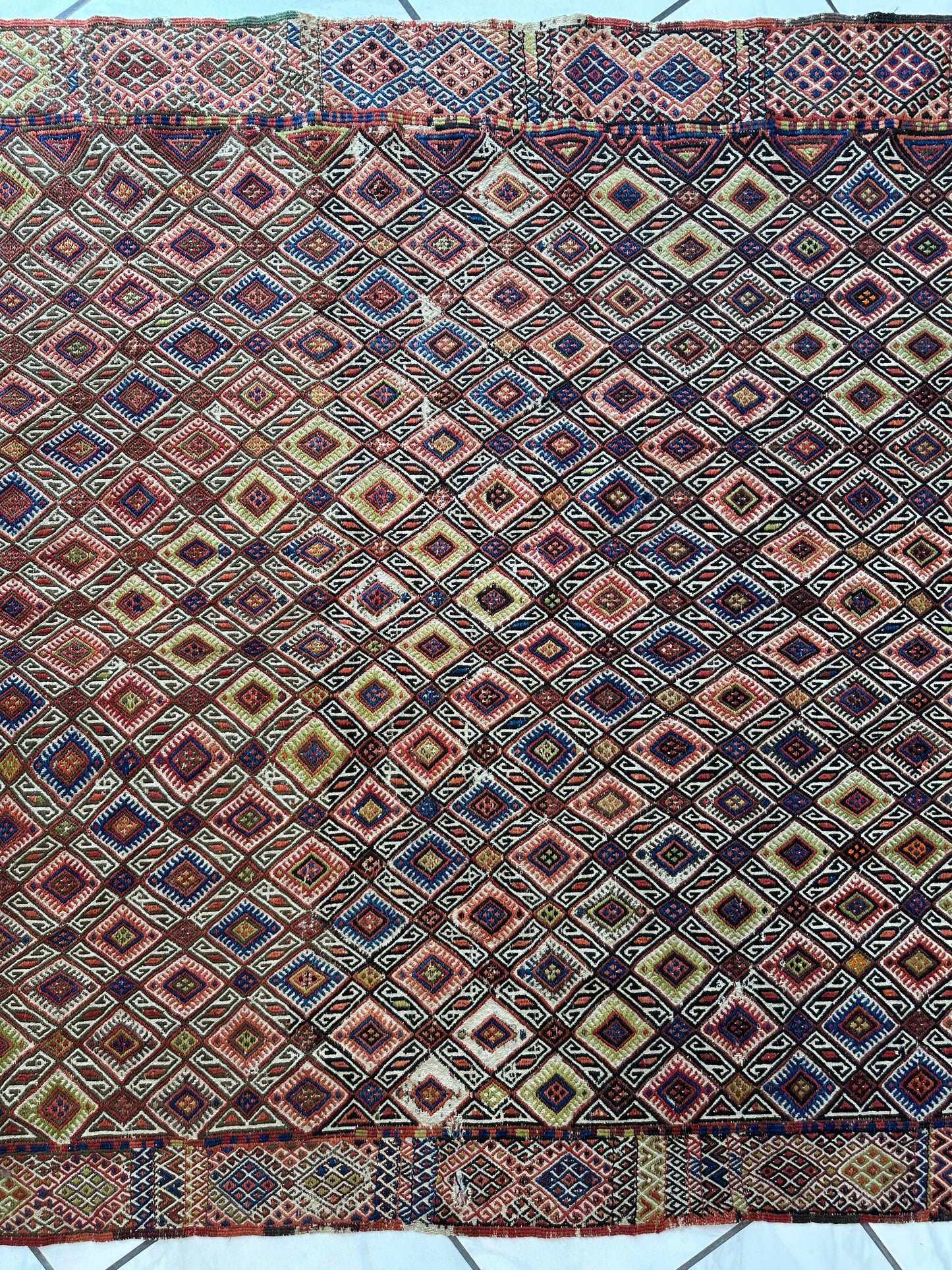 Antique Turkish Jajim Wool Rug 5’6” x 14’5” - Tampa Home & Garden Store