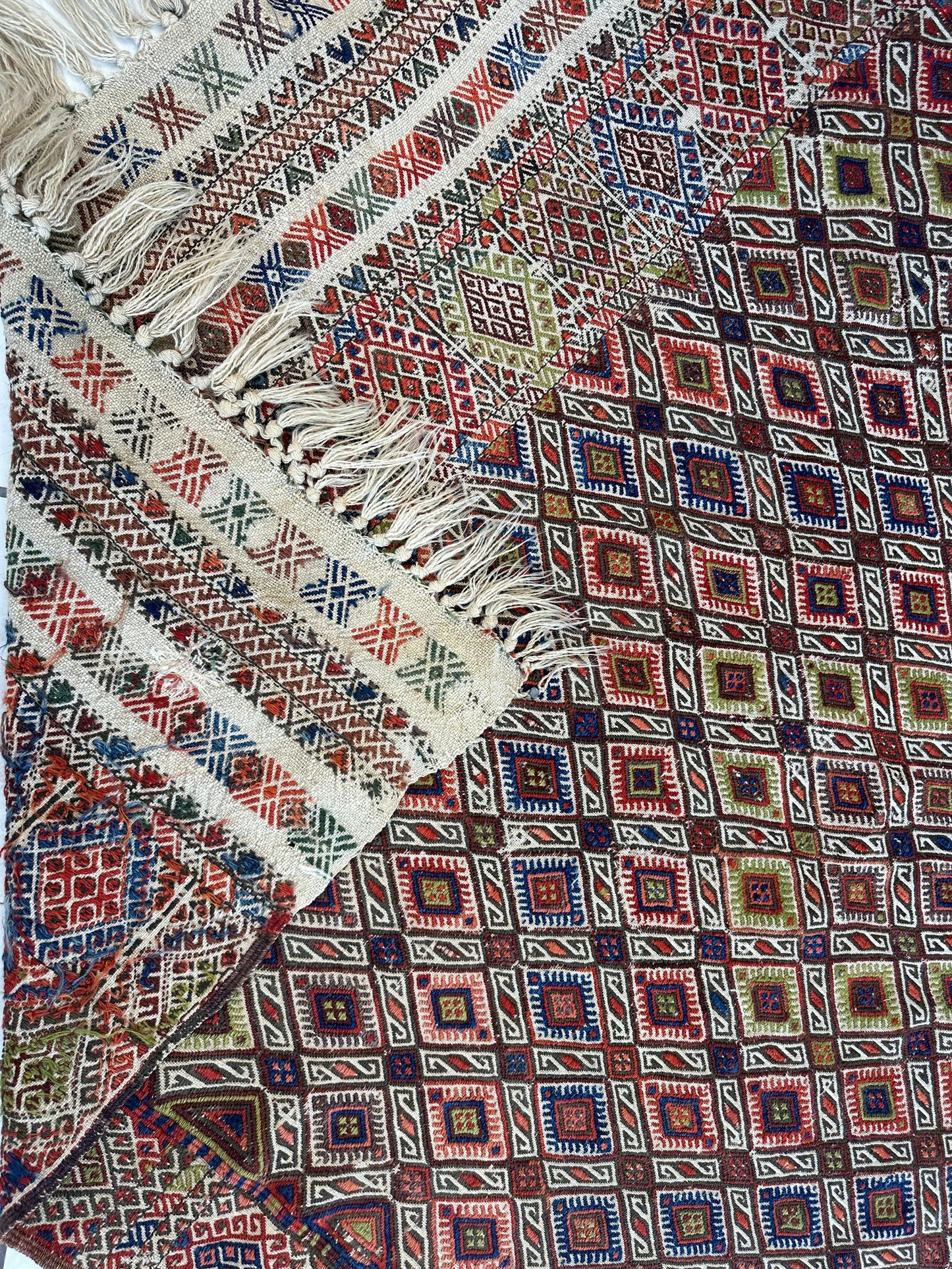 Antique Turkish Jajim Wool Rug 5’6” x 14’5” - Tampa Home & Garden Store