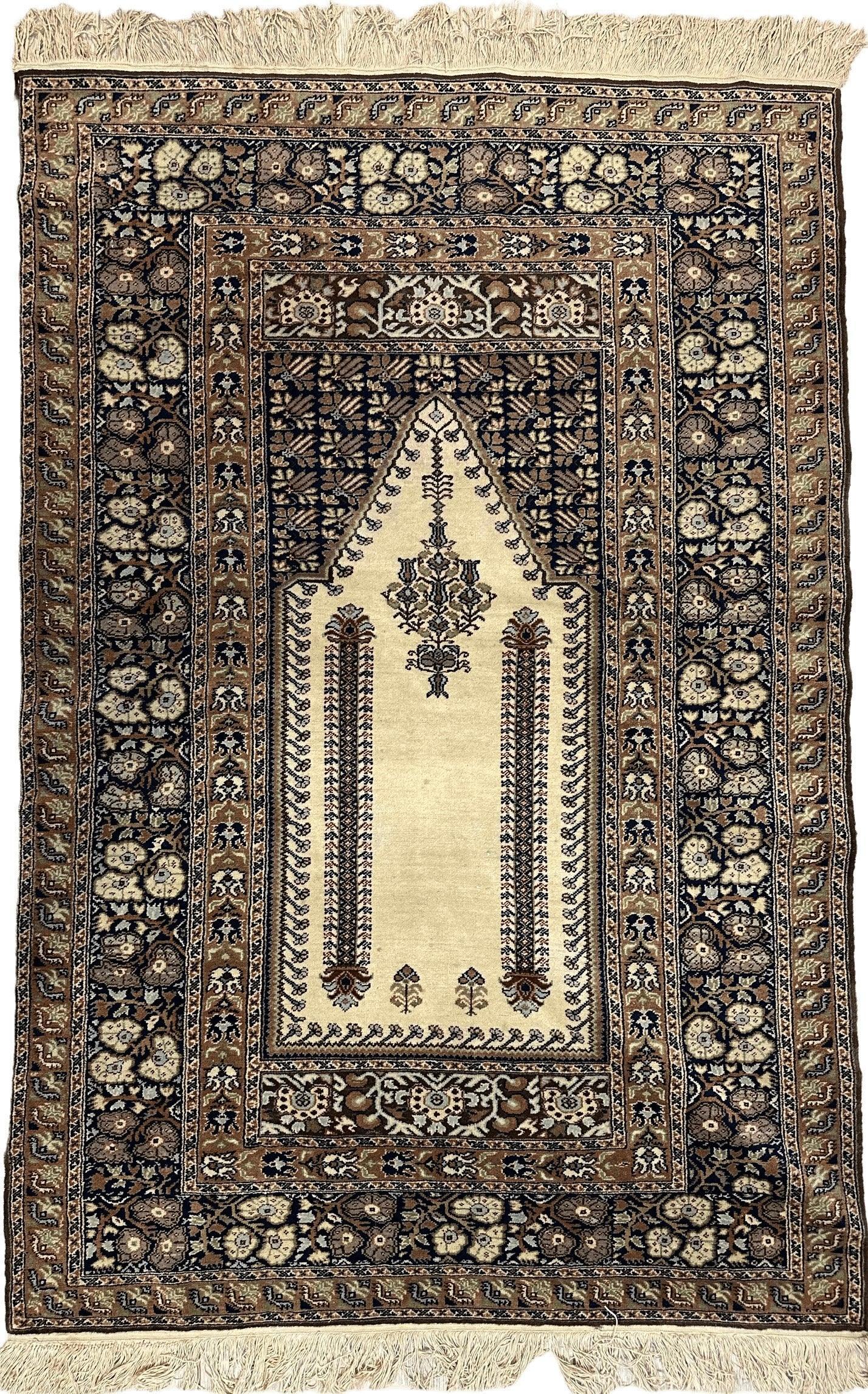 Antique Turkish Panderma Prayer Rug - Tampa Home & Garden Store
