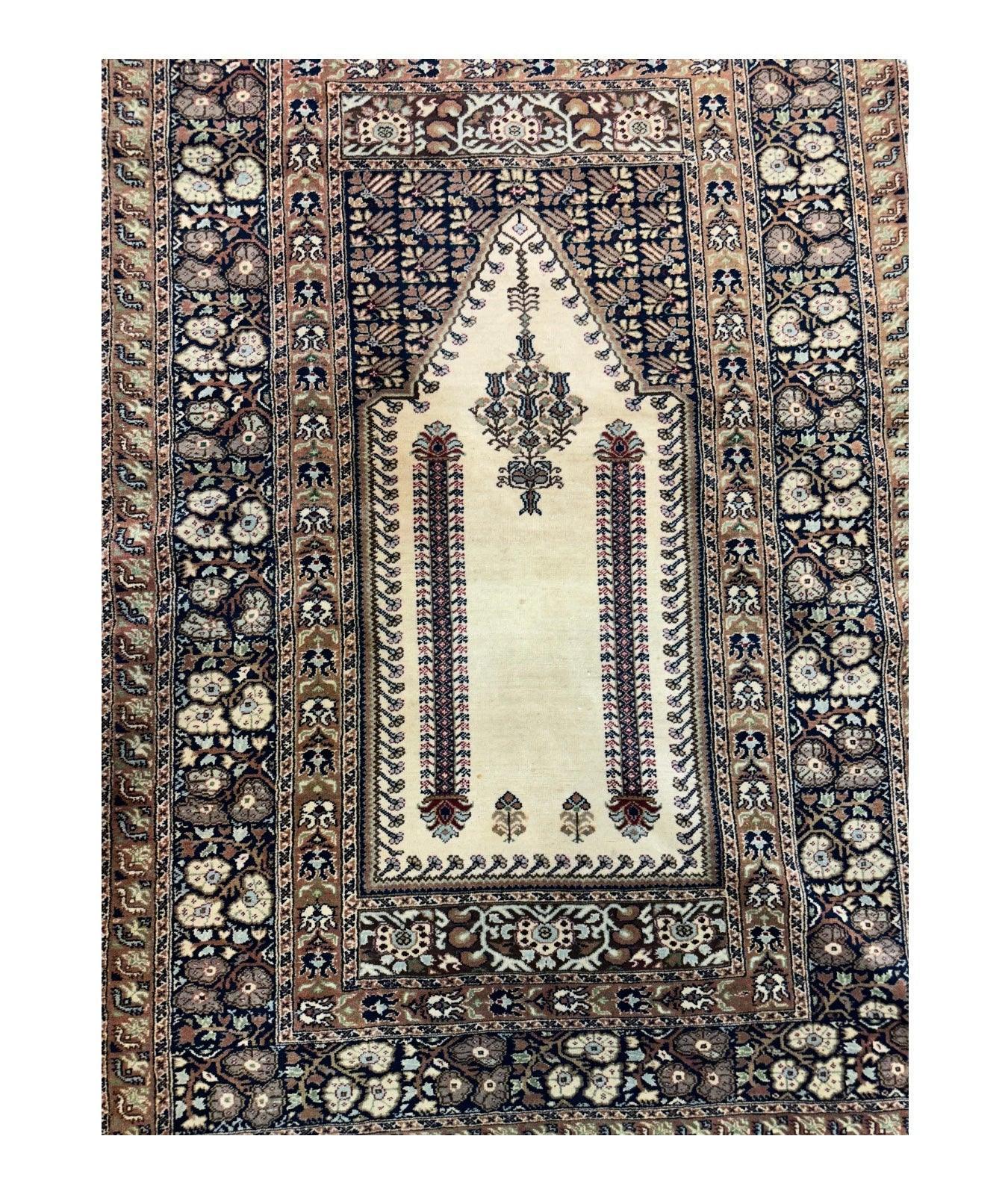 Antique Turkish Panderma Prayer Rug - Tampa Home & Garden Store