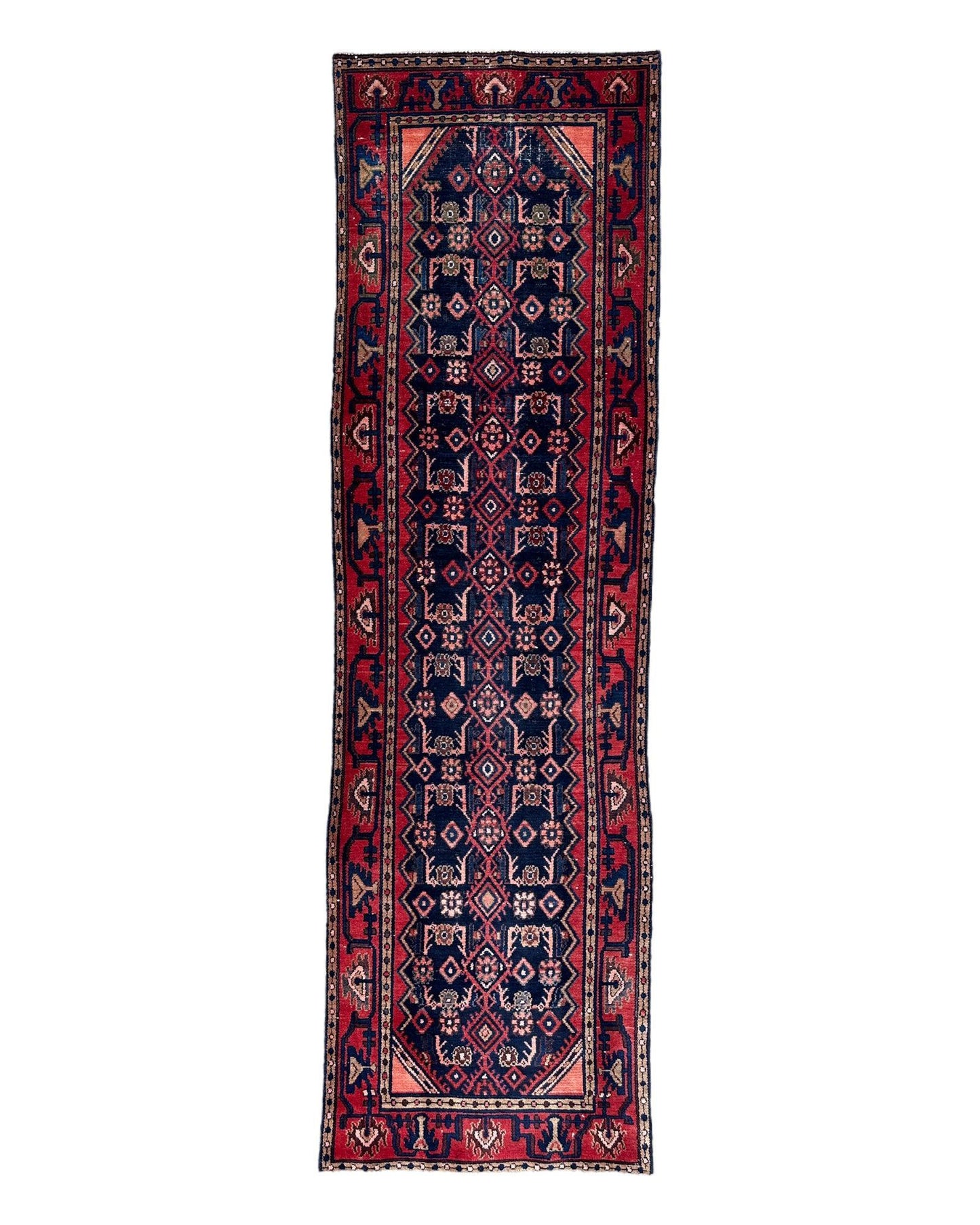 Antique Vegetable Dye Malayer Persian Runner Rug 3x10’4” - Tampa Home & Garden Store