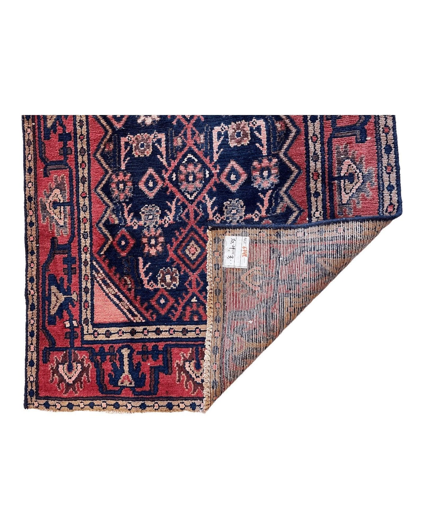 Antique Vegetable Dye Malayer Persian Runner Rug 3x10’4” - Tampa Home & Garden Store
