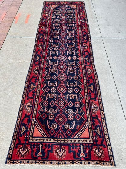 Antique Vegetable Dye Malayer Persian Runner Rug 3x10’4” - Tampa Home & Garden Store