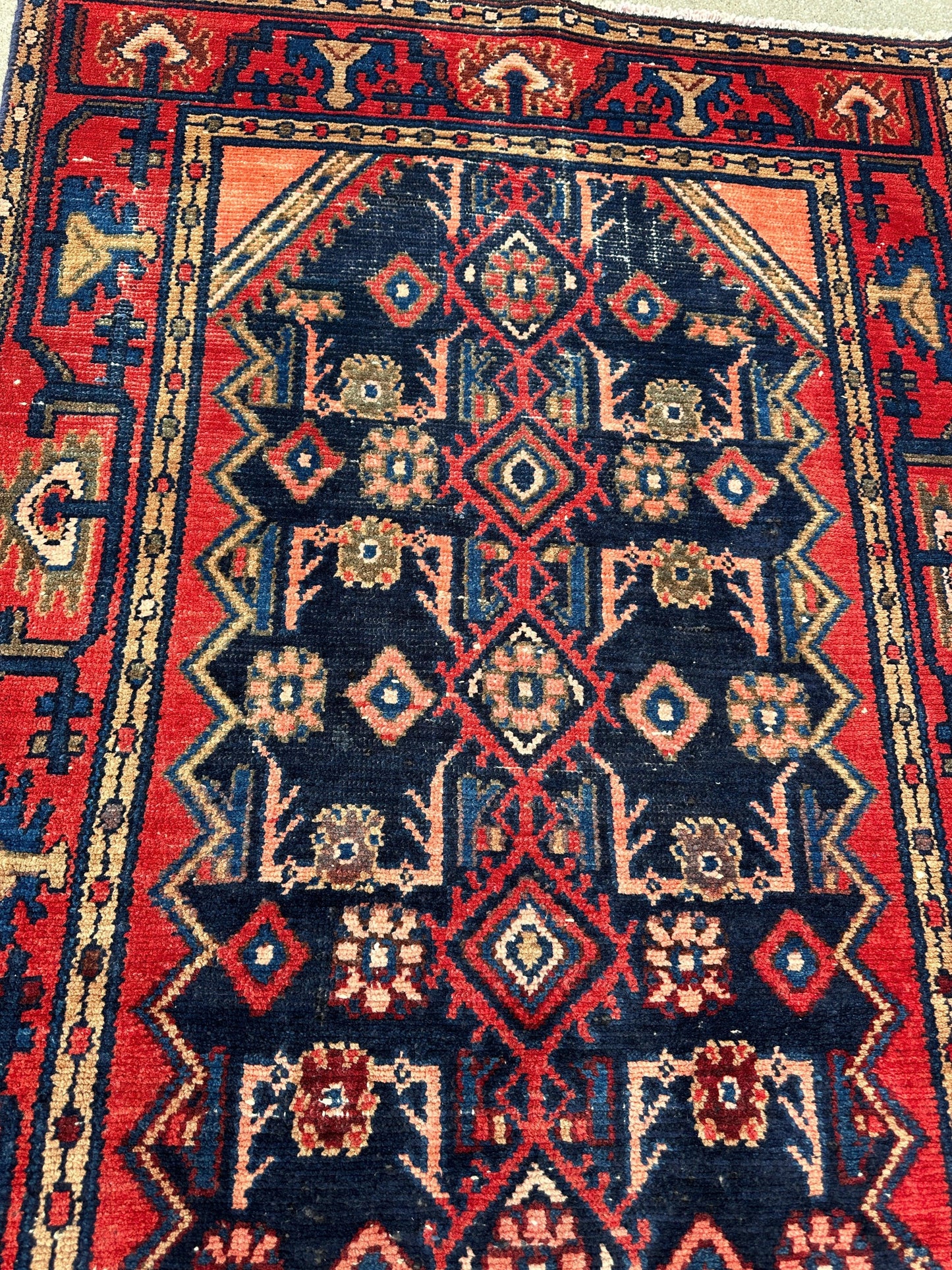 Antique Vegetable Dye Malayer Persian Runner Rug 3x10’4” - Tampa Home & Garden Store