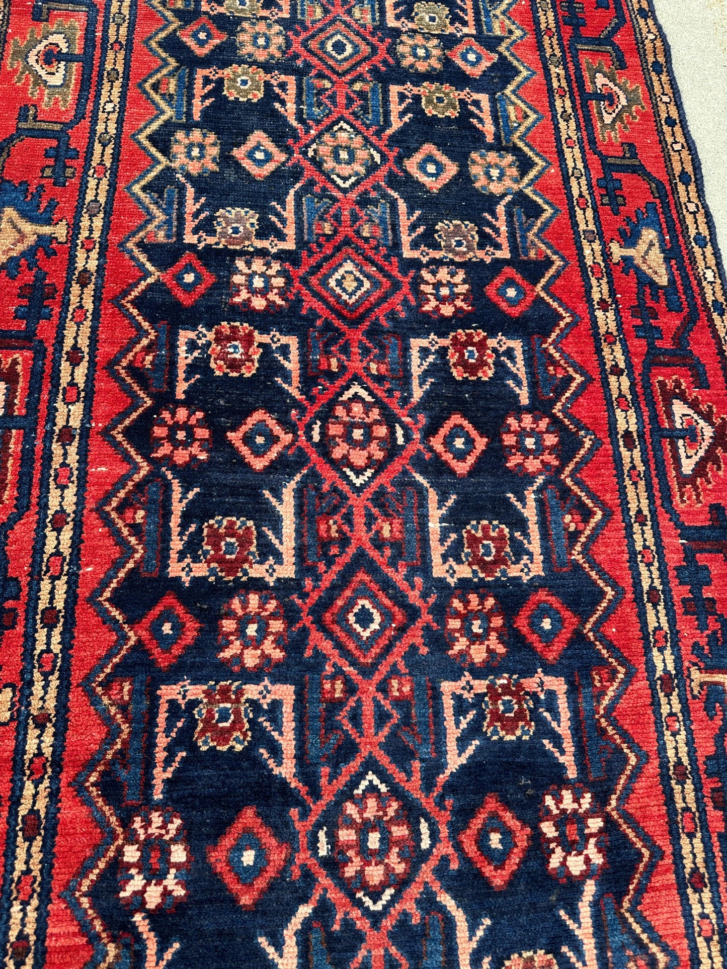 Antique Vegetable Dye Malayer Persian Runner Rug 3x10’4” - Tampa Home & Garden Store
