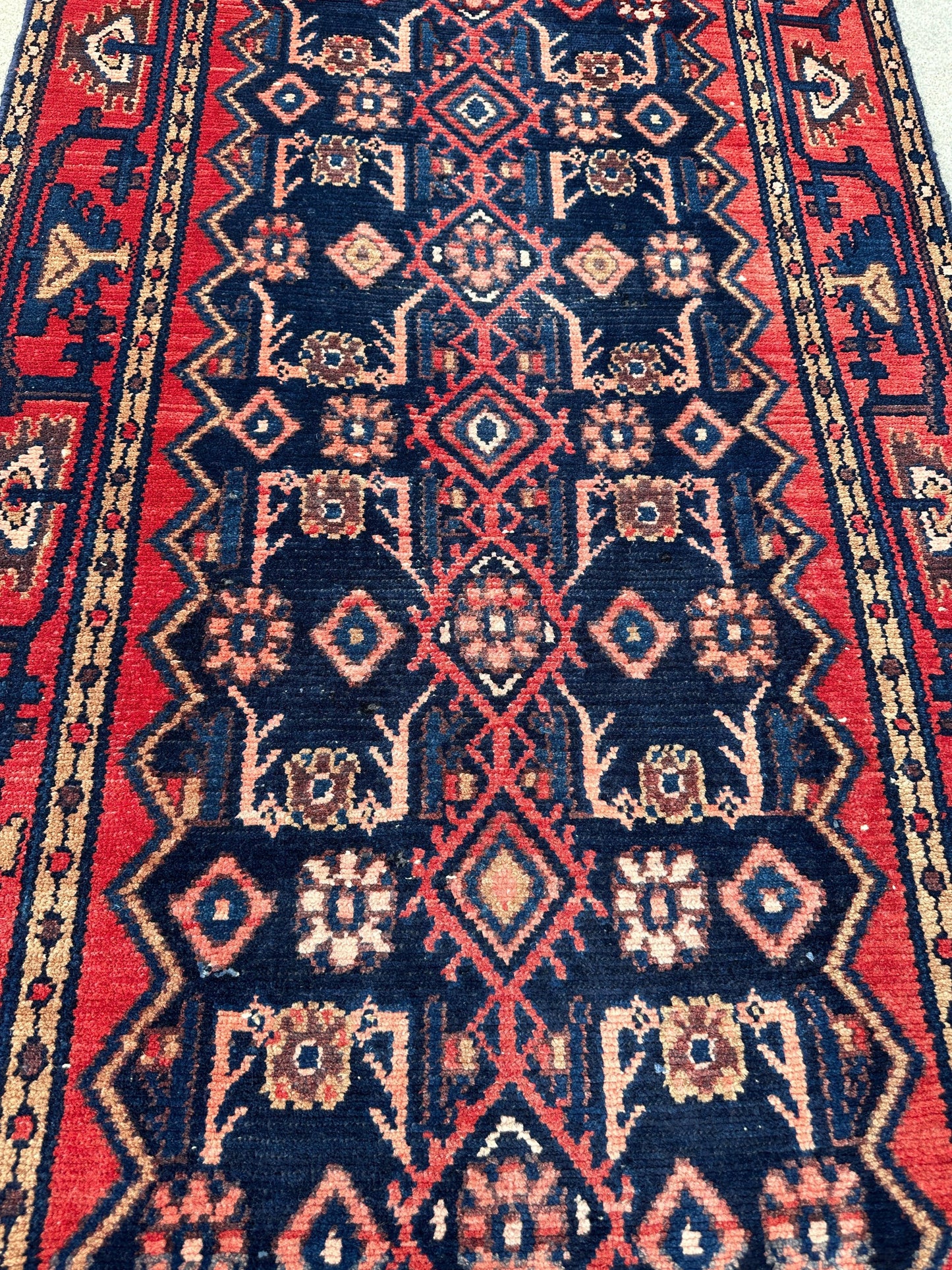 Antique Vegetable Dye Malayer Persian Runner Rug 3x10’4” - Tampa Home & Garden Store