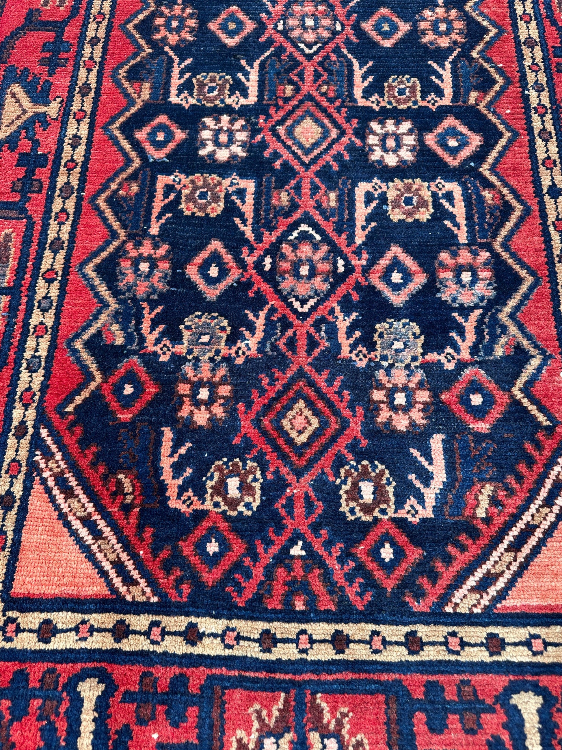Antique Vegetable Dye Malayer Persian Runner Rug 3x10’4” - Tampa Home & Garden Store