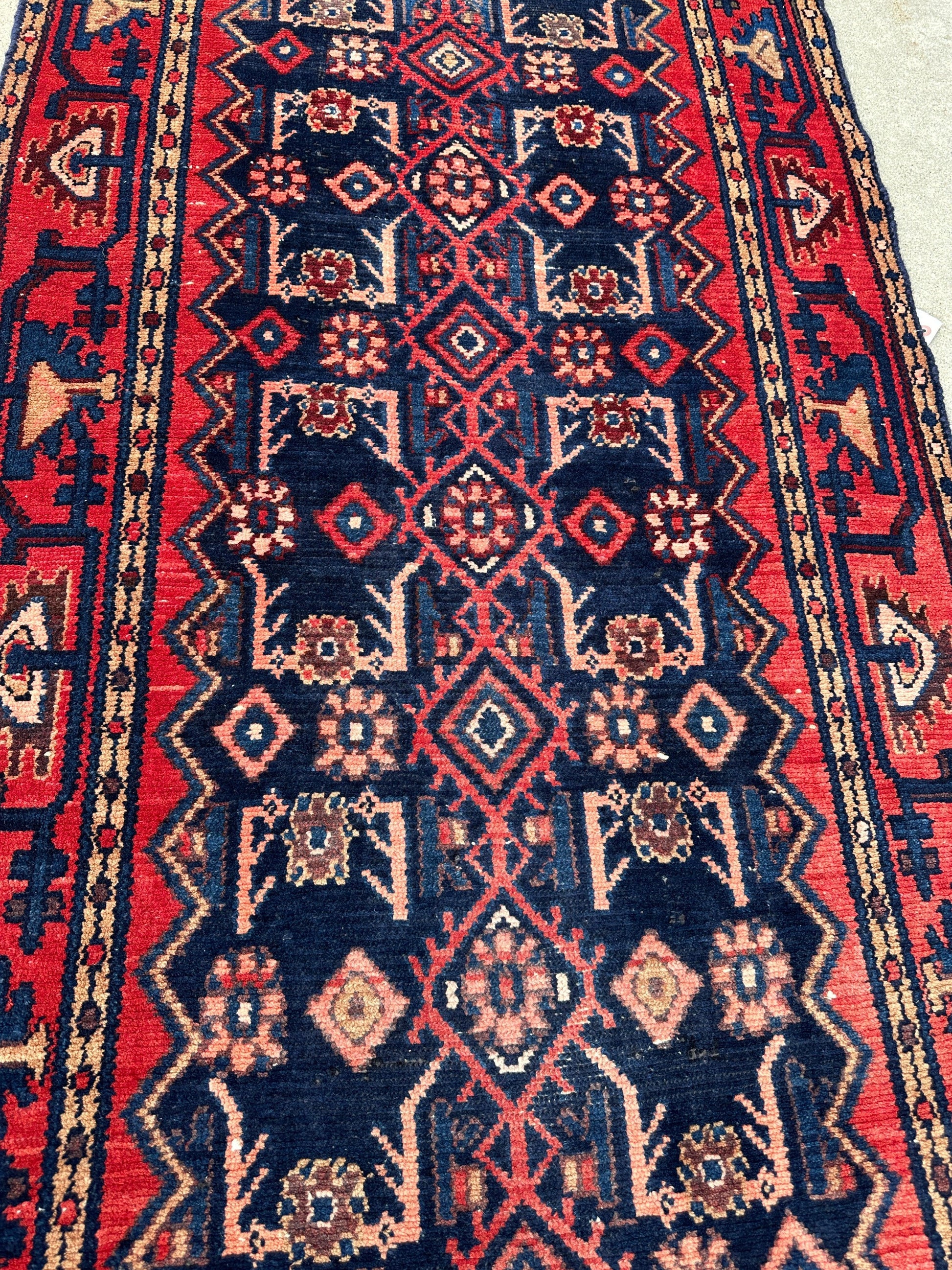 Antique Vegetable Dye Malayer Persian Runner Rug 3x10’4” - Tampa Home & Garden Store