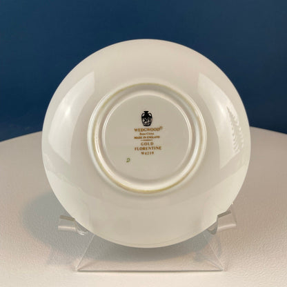 Antique Wedgewood Tea Cup and Saucer: Florentine Gold Dragons - Tampa Home & Garden Store