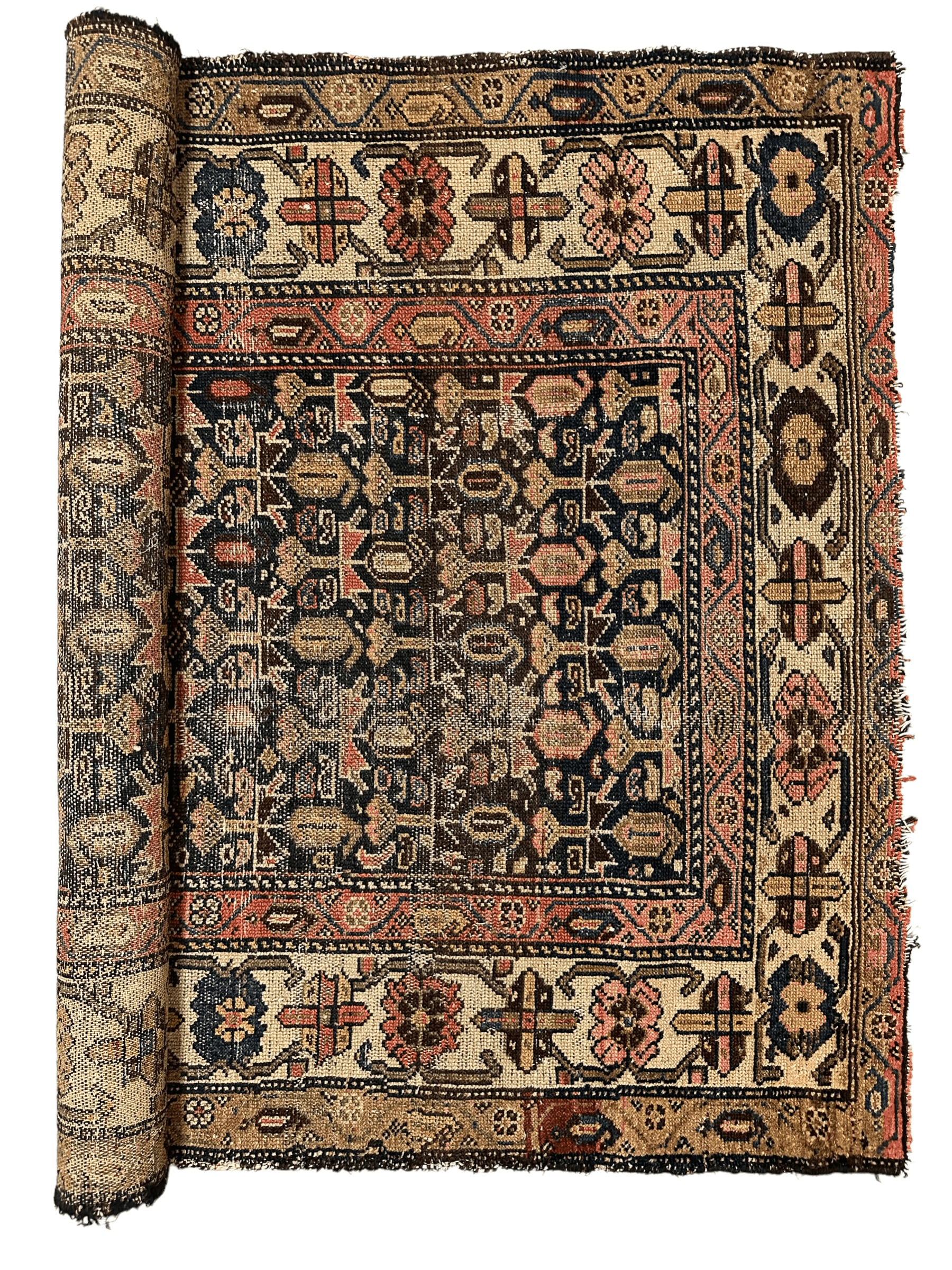 Antique Worn Late 19th Century Persian Rug 3’3” x 6’ - Tampa Home & Garden Store