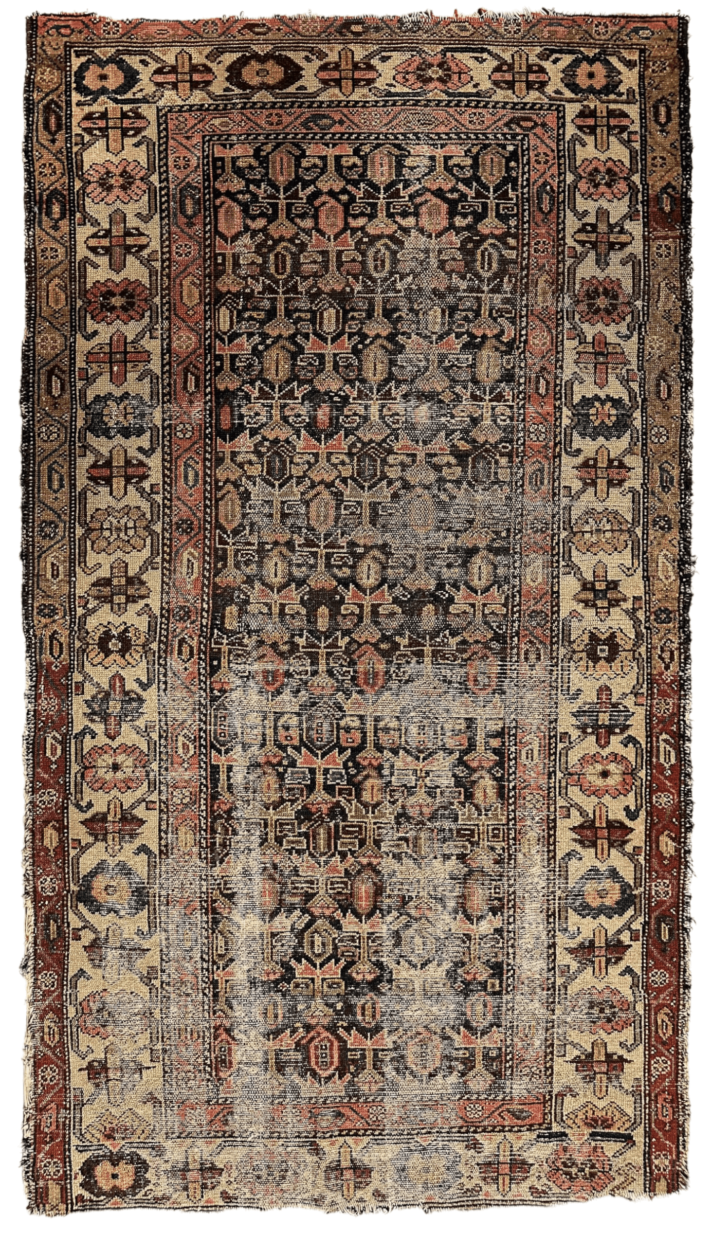 Antique Worn Late 19th Century Persian Rug 3’3” x 6’ - Tampa Home & Garden Store