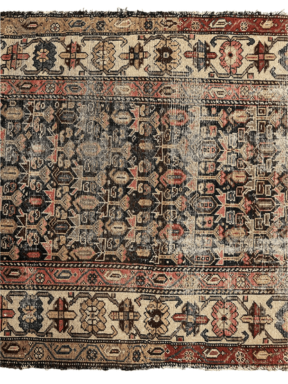 Antique Worn Late 19th Century Persian Rug 3’3” x 6’ - Tampa Home & Garden Store