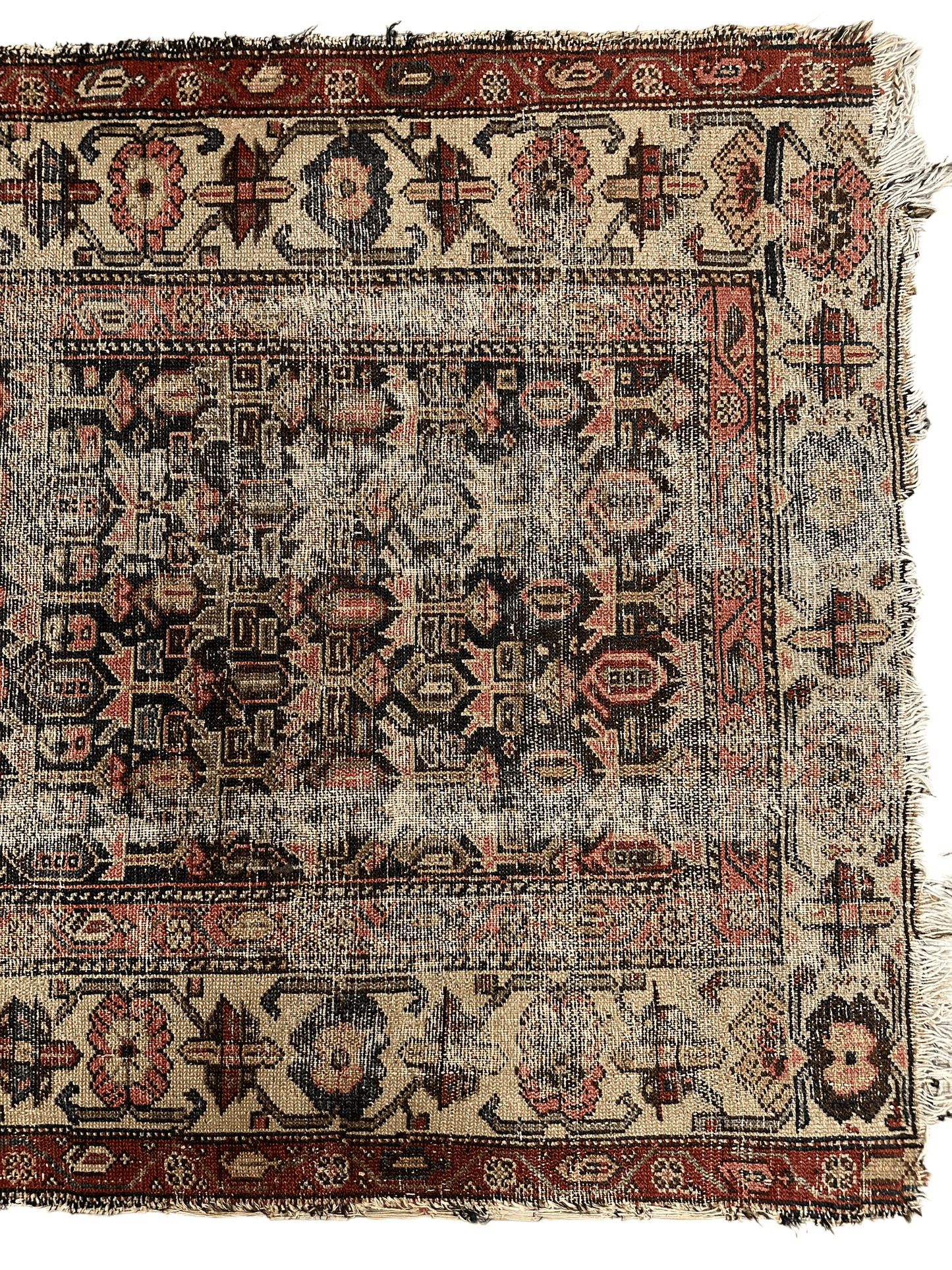 Antique Worn Late 19th Century Persian Rug 3’3” x 6’ - Tampa Home & Garden Store