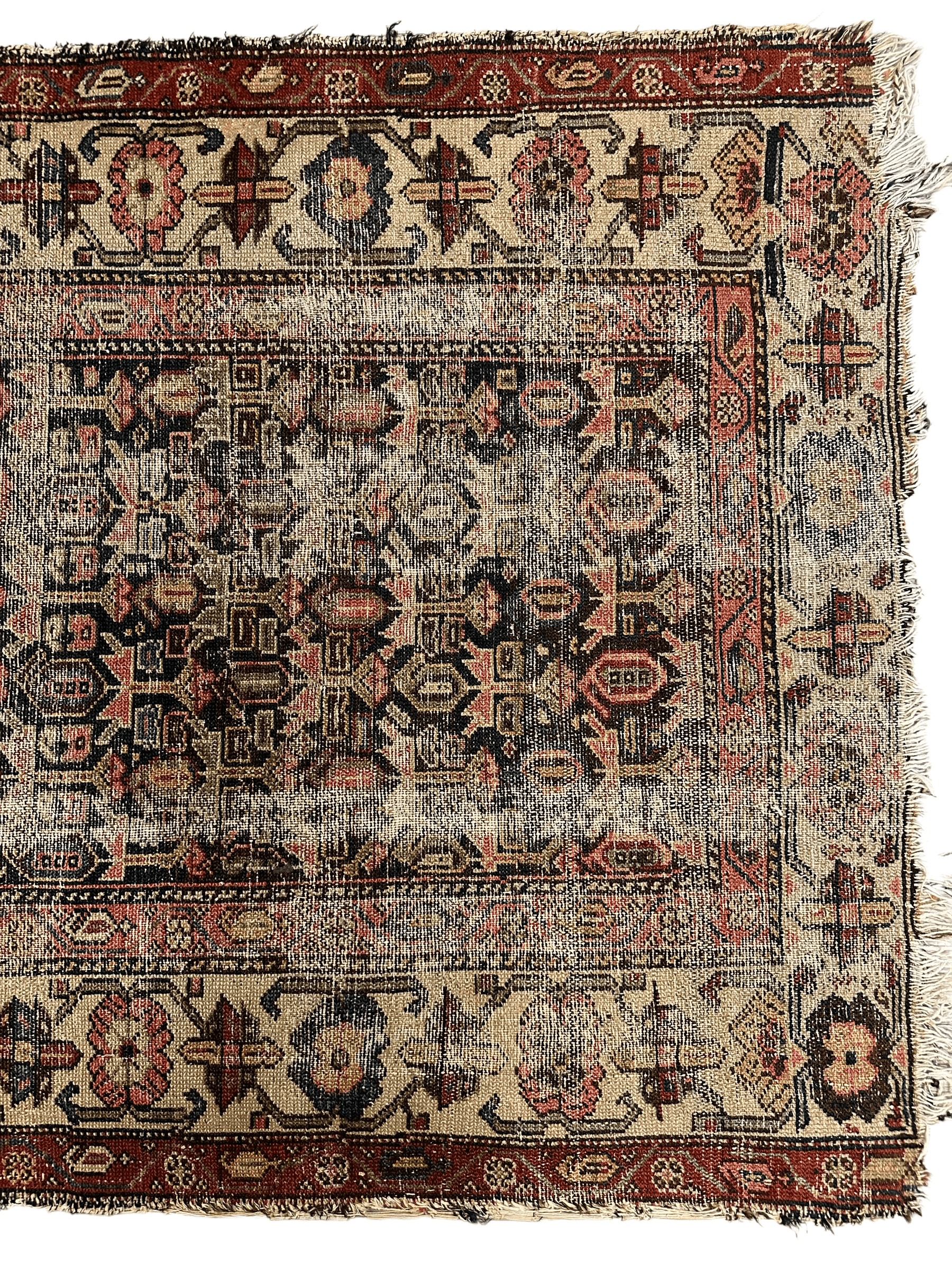 Antique Worn Late 19th Century Persian Rug 3’3” x 6’ - Tampa Home & Garden Store
