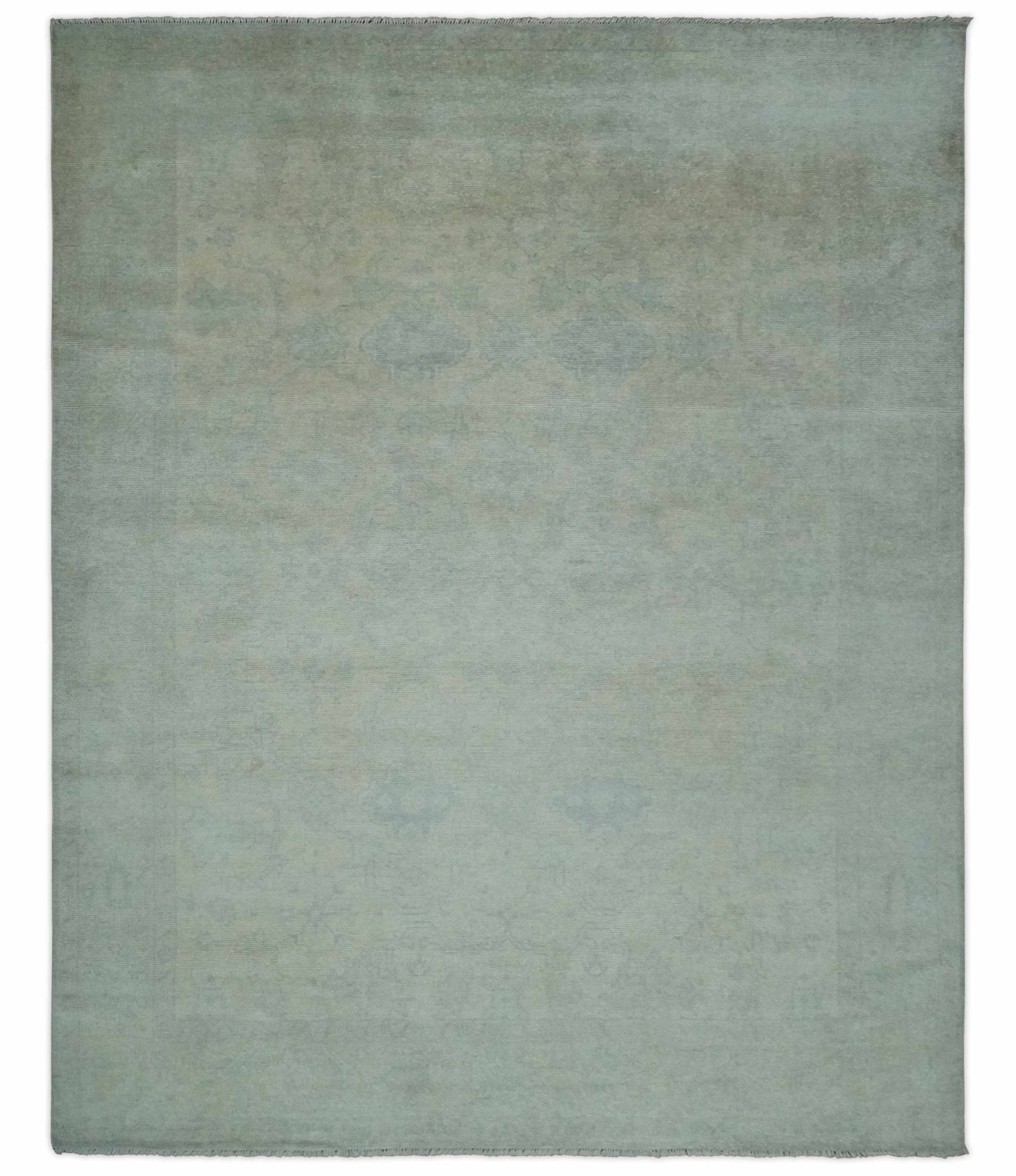 Antique look Beige and Gray Hand Knotted Oriental Oushak 8x10 wool Area Rug - Tampa Home & Garden Store