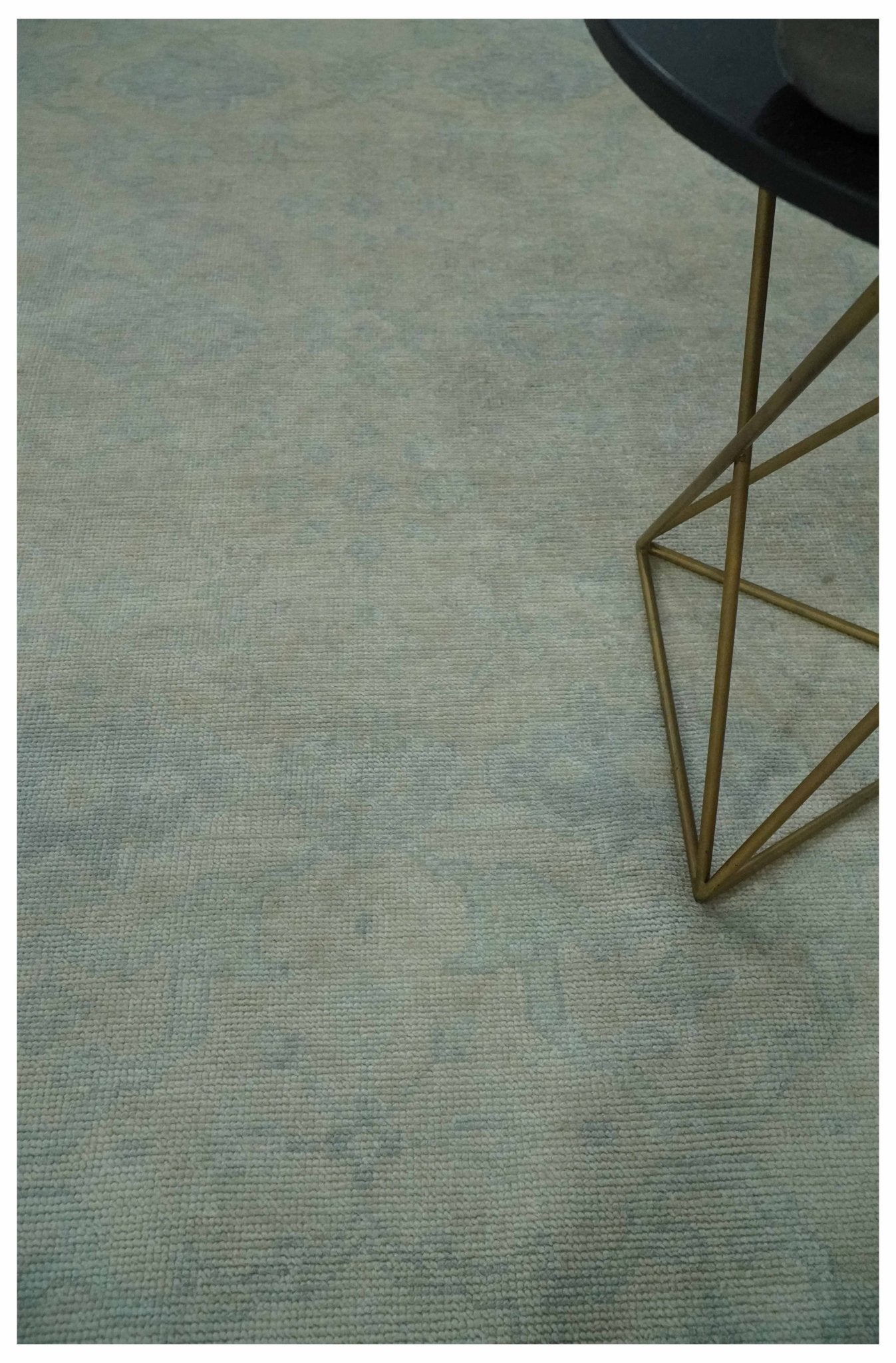 Antique look Beige and Gray Hand Knotted Oriental Oushak 8x10 wool Area Rug - Tampa Home & Garden Store