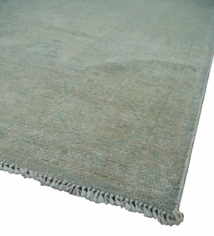 Antique look Beige and Gray Hand Knotted Oriental Oushak 8x10 wool Area Rug - Tampa Home & Garden Store