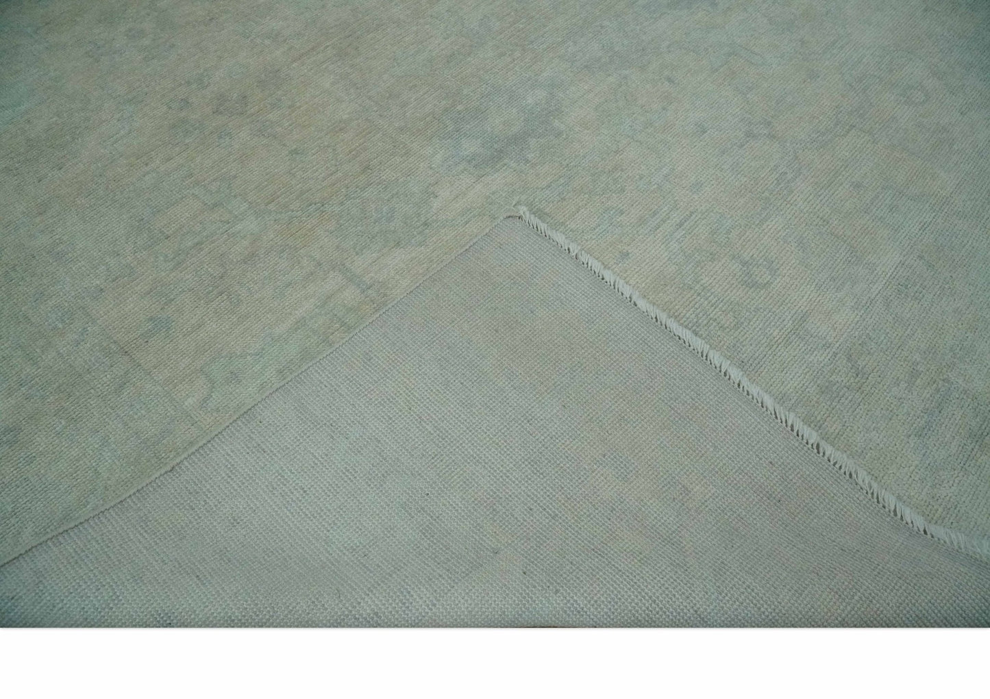 Antique look Beige and Gray Hand Knotted Oriental Oushak 8x10 wool Area Rug - Tampa Home & Garden Store