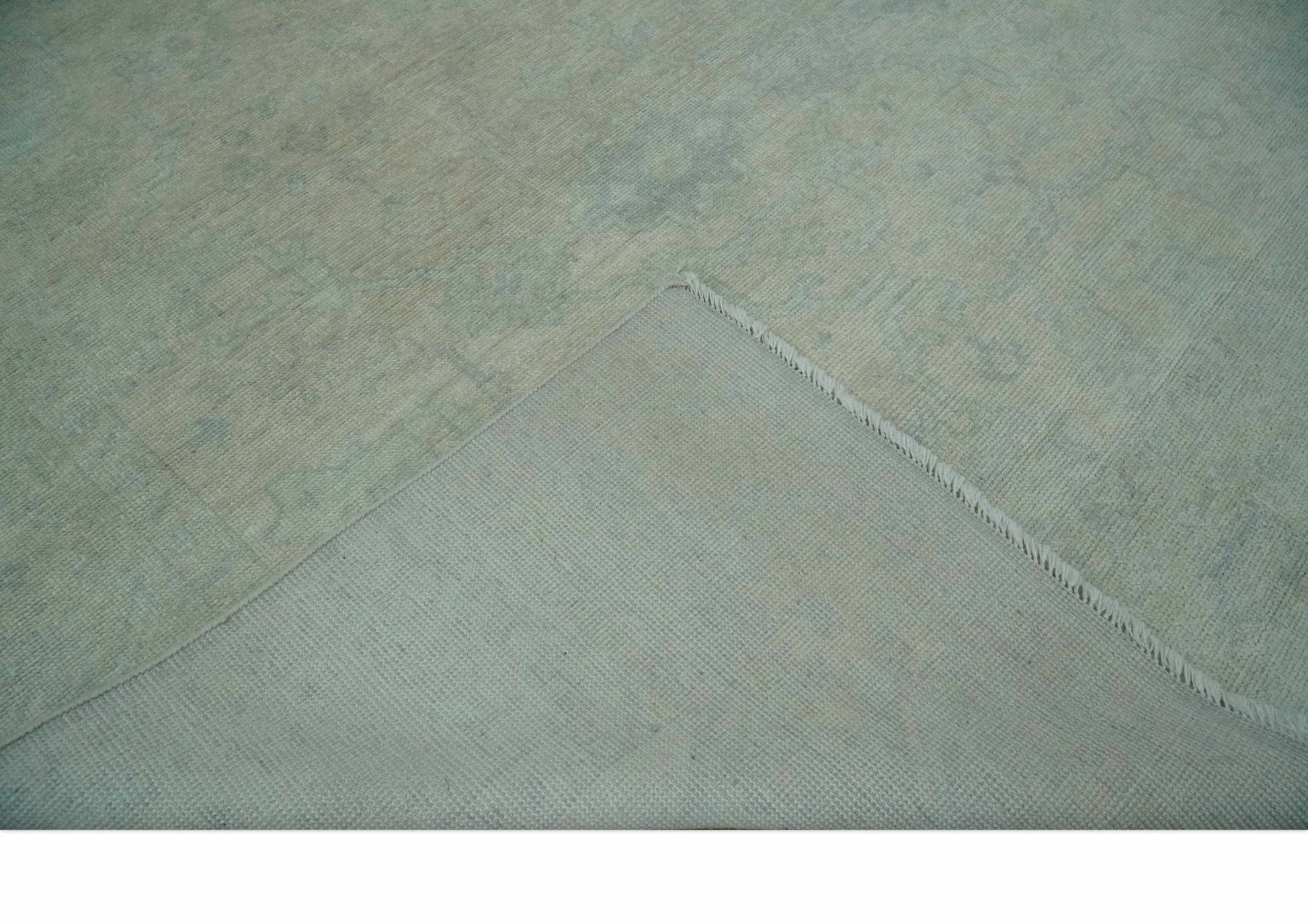 Antique look Beige and Gray Hand Knotted Oriental Oushak 8x10 wool Area Rug - Tampa Home & Garden Store