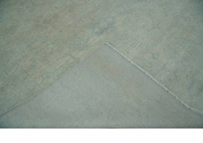 Antique look Beige and Gray Hand Knotted Oriental Oushak 8x10 wool Area Rug - Tampa Home & Garden Store