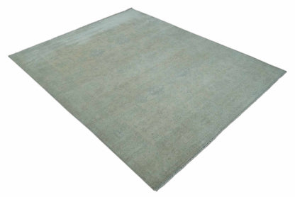 Antique look Beige and Gray Hand Knotted Oriental Oushak 8x10 wool Area Rug - Tampa Home & Garden Store