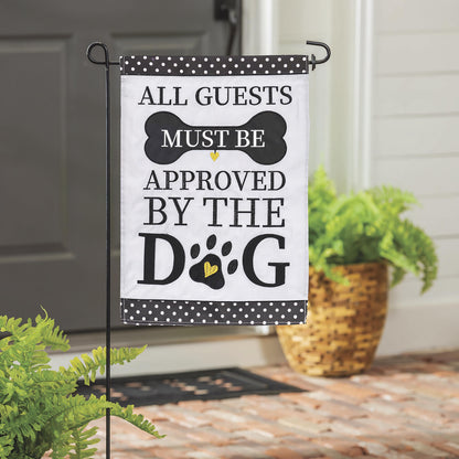 Approved by the Dog Garden Applique Flag - Tampa Home & Garden Store
