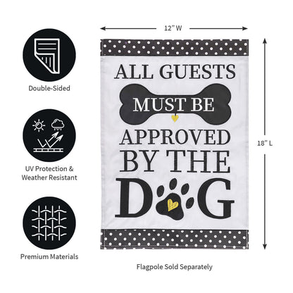 Approved by the Dog Garden Applique Flag - Tampa Home & Garden Store