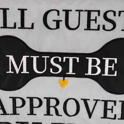 Approved by the Dog Garden Applique Flag - Tampa Home & Garden Store