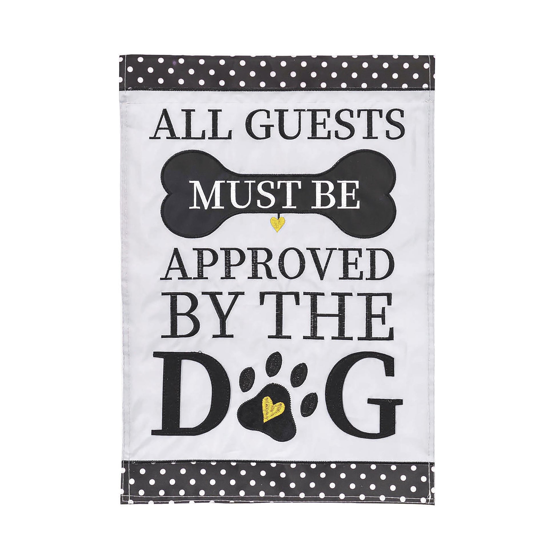 Approved by the Dog Garden Applique Flag - Tampa Home & Garden Store