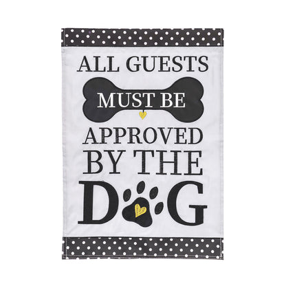 Approved by the Dog Garden Applique Flag - Tampa Home & Garden Store