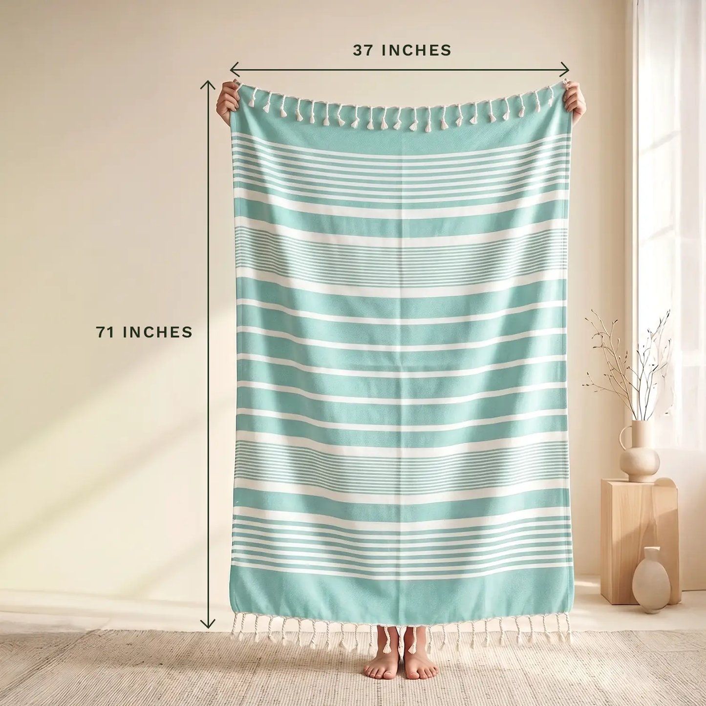 Turkish Quick Dry Beach Towels Organic Cotton