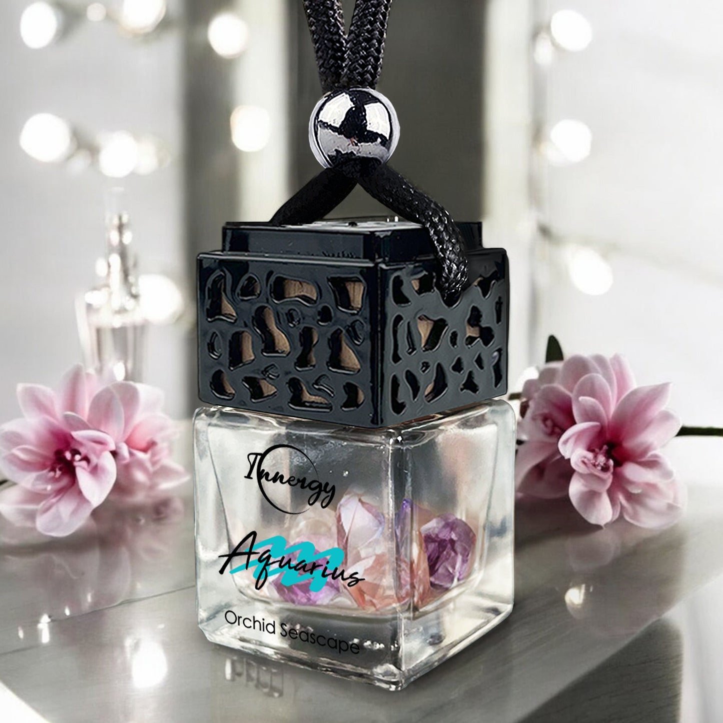 Aquarius Zodiac Crystal-Enhanced Oil Diffuser, Car Air Freshener, 8ml - Tampa Home & Garden Store
