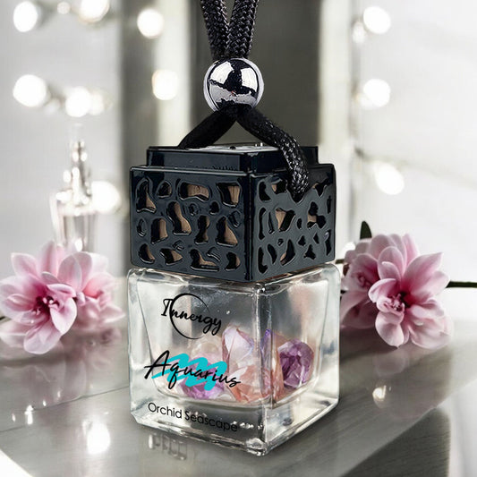 Aquarius Zodiac Crystal-Enhanced Oil Diffuser, Car Air Freshener, 8ml - Tampa Home & Garden Store