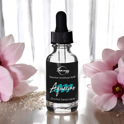 Aquarius Zodiac Crystal-Enhanced Oil Diffuser, Car Air Freshener, 8ml - Tampa Home & Garden Store