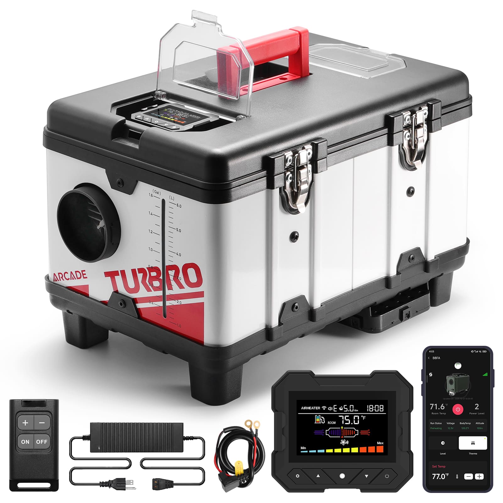 Arcade T8BP Diesel Heater, 9kW Triple Power, Toolbox Design - Tampa Home & Garden Store