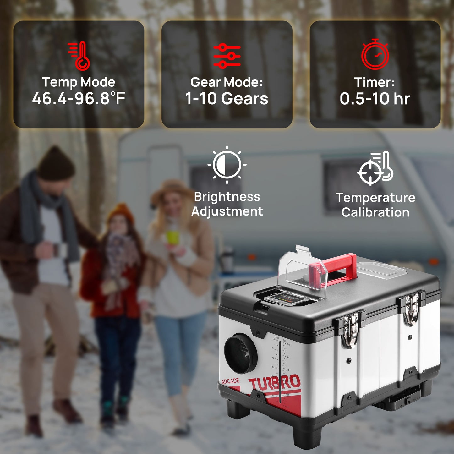 Arcade T8BP Diesel Heater, 9kW Triple Power, Toolbox Design - Tampa Home & Garden Store
