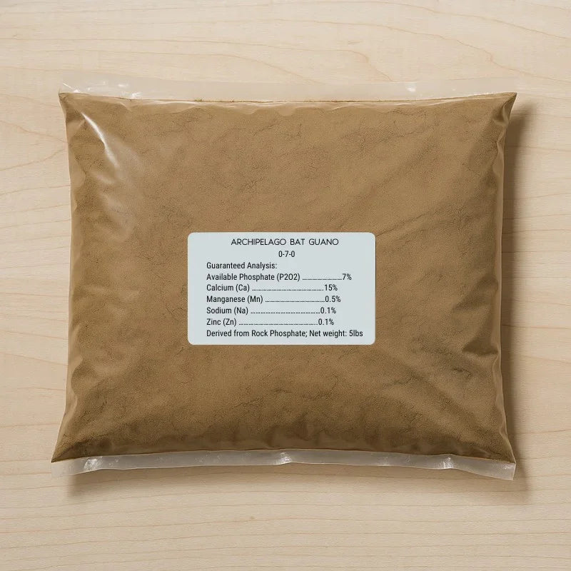 Archipelago Bat Guano 0-7-0 (5 lb bag) - Tampa Home & Garden Store