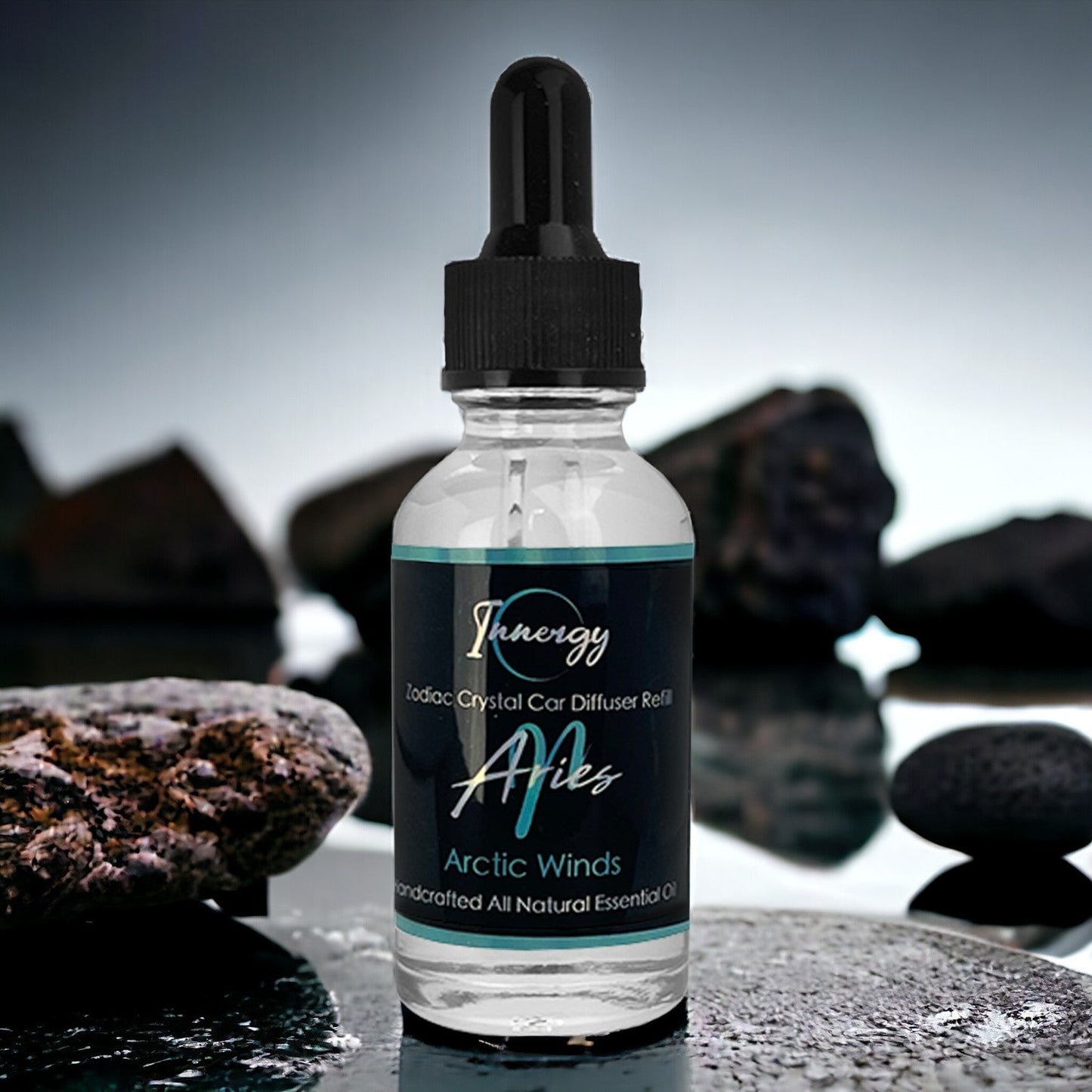Aries Zodiac Crystal-Enhanced Oil Diffuser, Car Air Freshener, 8ml - Tampa Home & Garden Store