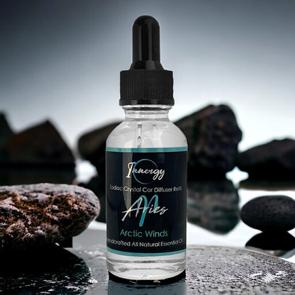 Aries Zodiac Crystal-Enhanced Oil Diffuser, Car Air Freshener, 8ml - Tampa Home & Garden Store