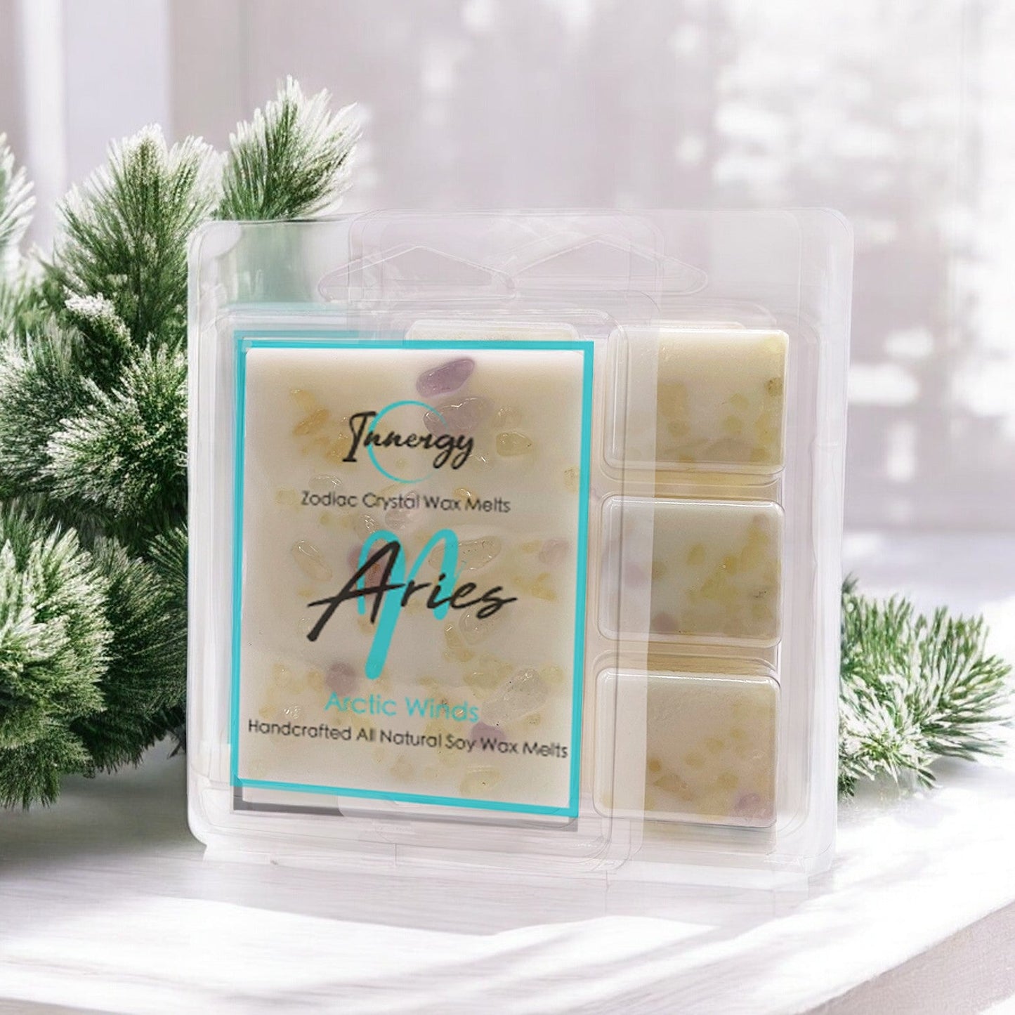 Aries Zodiac Crystal-Enhanced Premium Coconut-Soy Wax Melts - Tampa Home & Garden Store