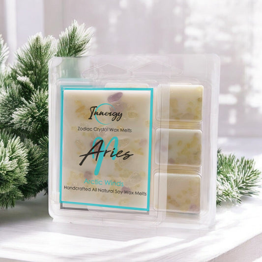 Aries Zodiac Crystal-Enhanced Premium Coconut-Soy Wax Melts - Tampa Home & Garden Store