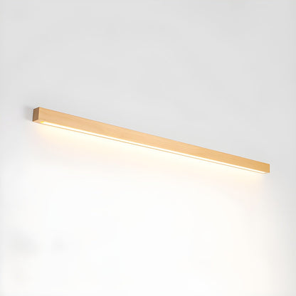 Pinea linear pine wood wall light with frosted diffuser, dimmable warm LED Moktan Sabai on Tampa Home & Garden Store