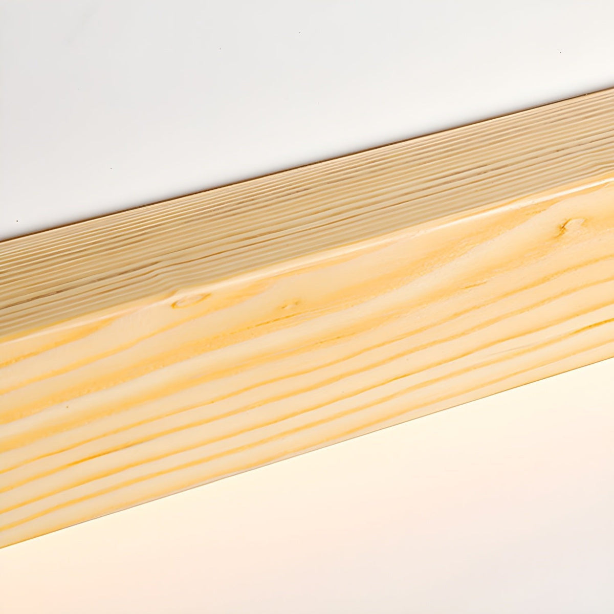 Pinea linear pine wood wall light with frosted diffuser and warm LED glow on Tampa Home & Garden Store