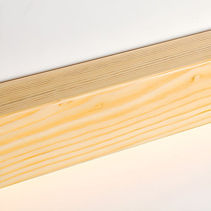 Pinea linear pine wood wall light with frosted diffuser and warm LED glow on Tampa Home & Garden Store