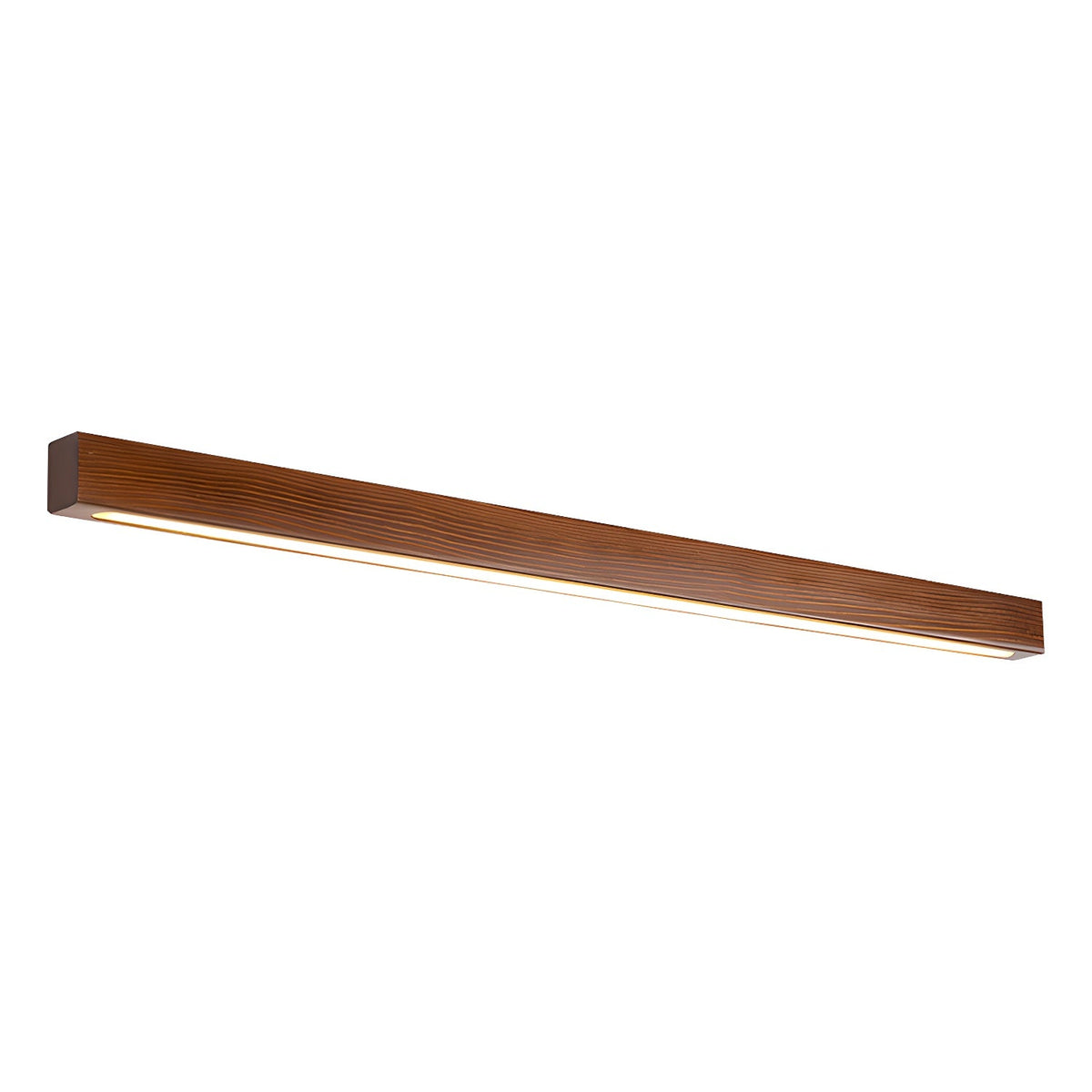 Pinea Linear Pine Wood Wall Light with frosted diffuser, dimmable warm LED by Moktan Sabai on Tampa Home & Garden Store