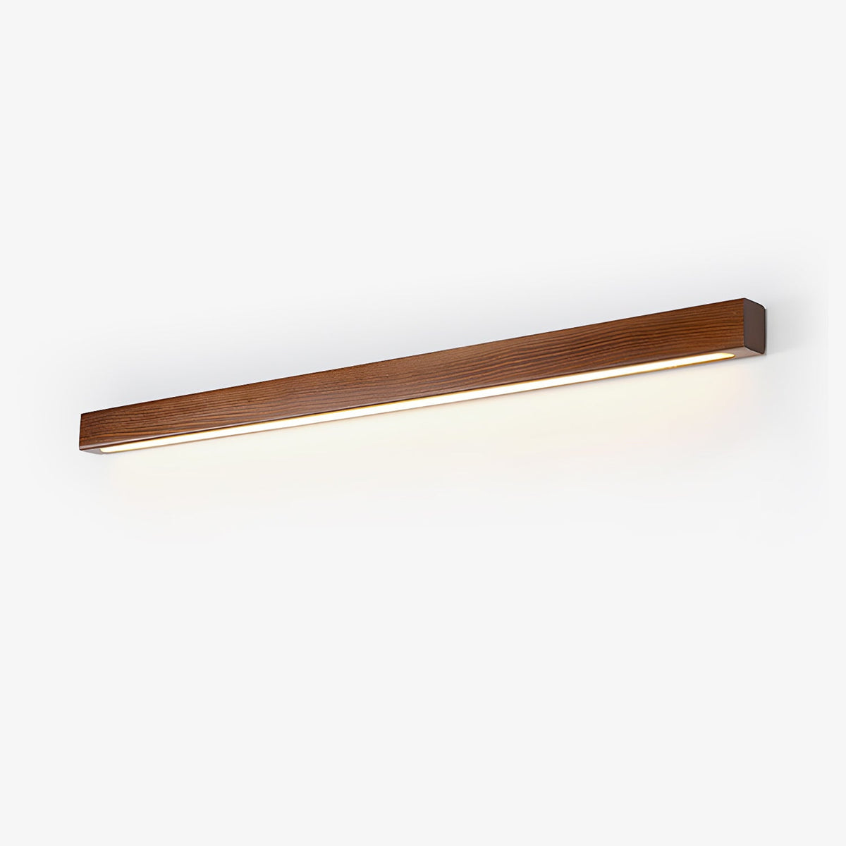 Pinea linear pine wood wall light with frosted diffuser, dimmable warm LED by Moktan Sabai on Tampa Home & Garden Store