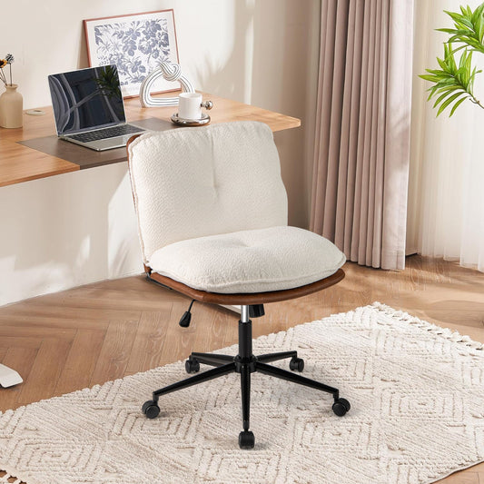 Armless Home Office Chair with Rocking Backrest - Tampa Home & Garden Store
