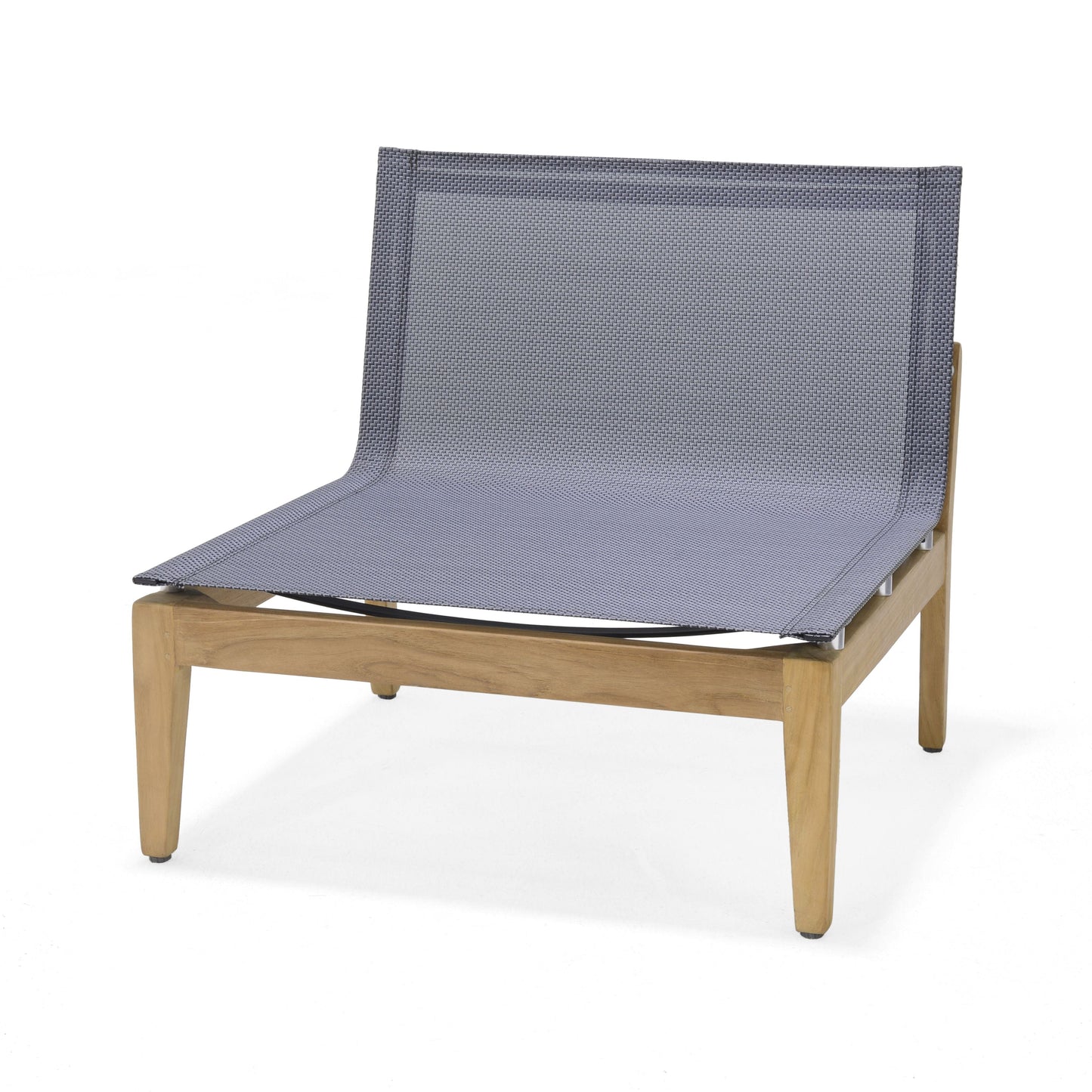 Arno 6pc Corner Set Dark outdoor furniture with dark woven fabric cushions and wood frame on Tampa Home & Garden Store
