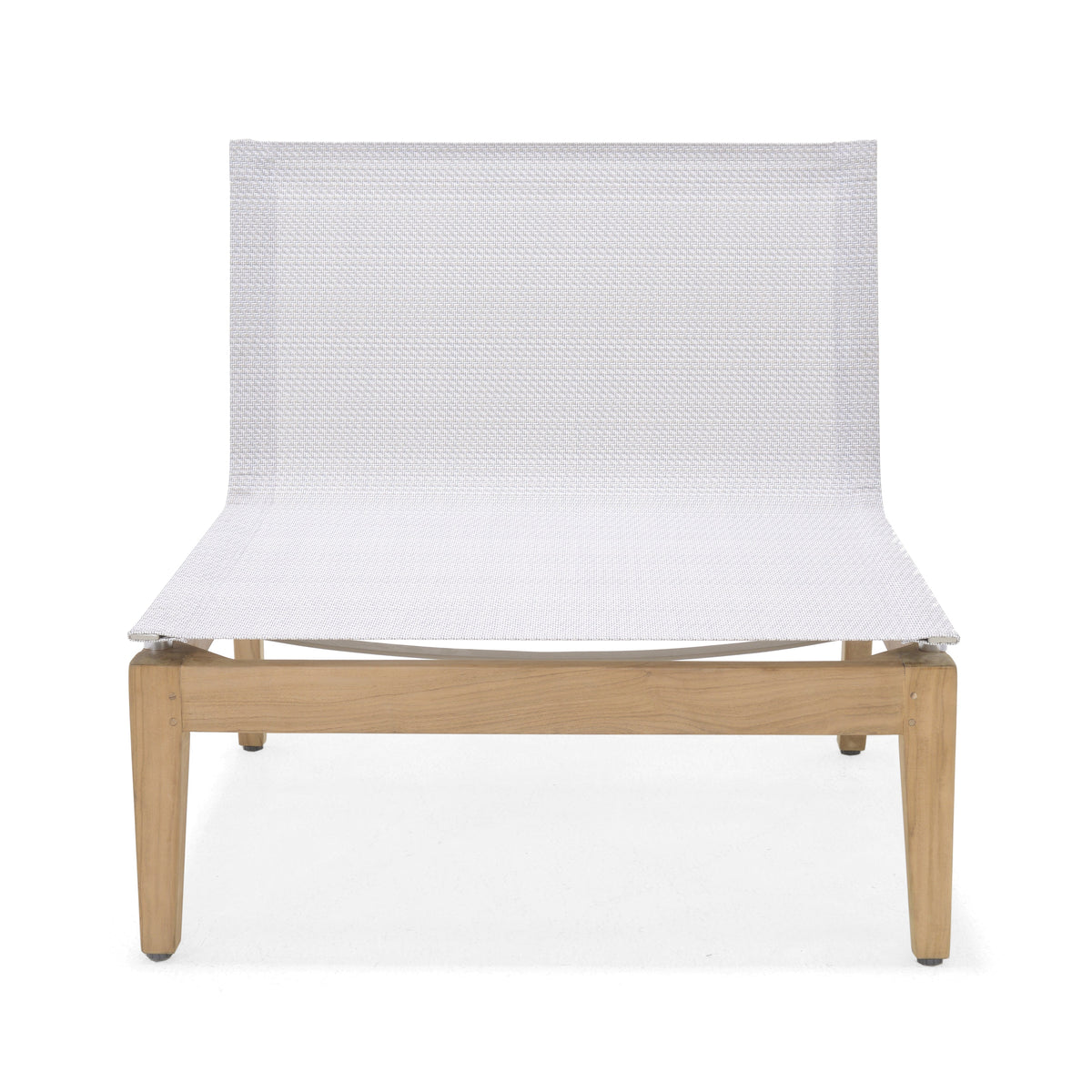 Arno Modular Side Chair light gray woven fabric natural wood base LifestyleGarden US on Tampa Home & Garden Store